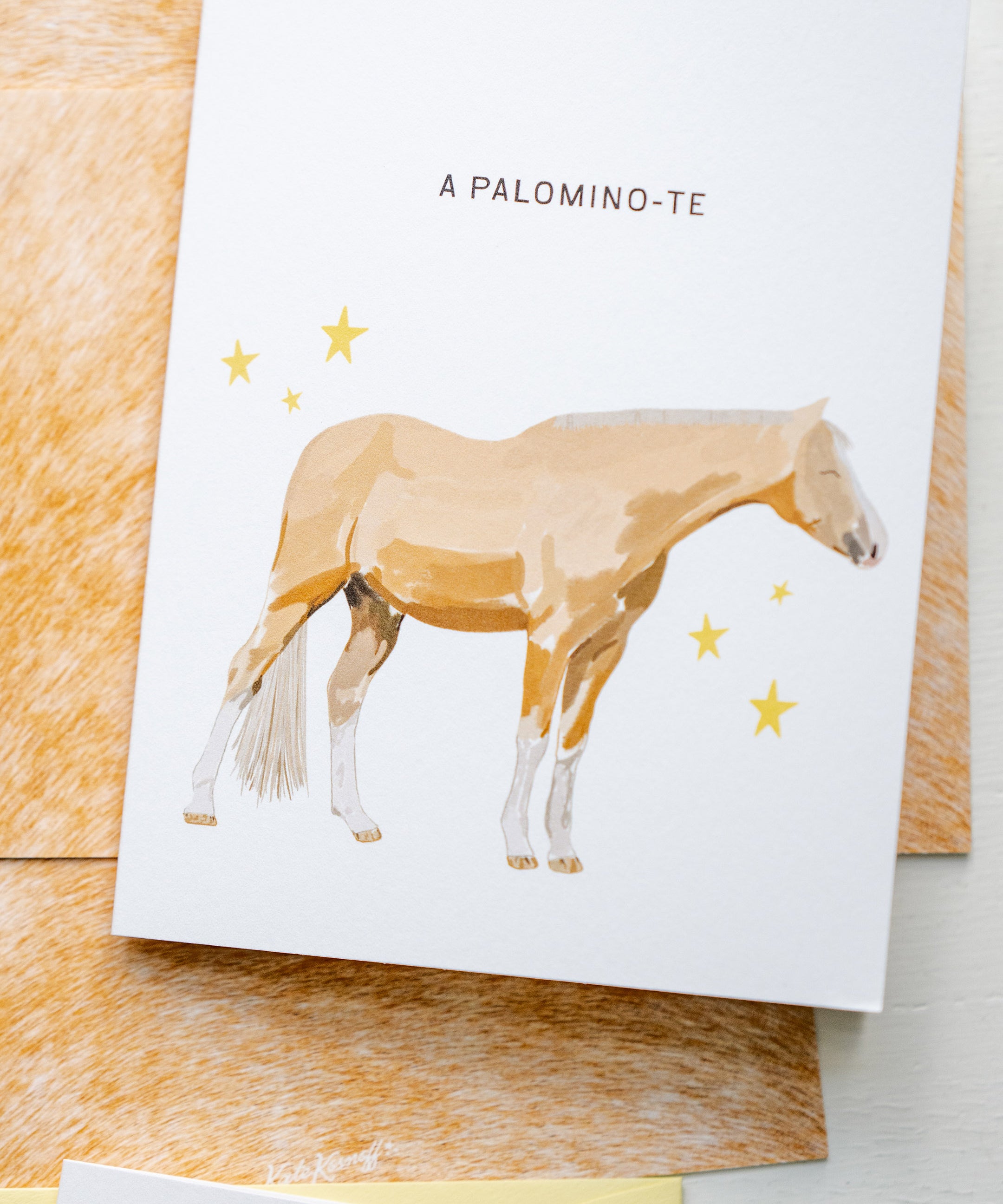 A Palomino-te Greeting Card