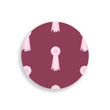 Pink Ribbon Coaster Set